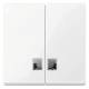 Merten 438525 rocker for series switch with window active white glossy system M