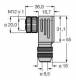 TURCK BMWS8251-8,5, M12 x 1 Round Connector