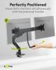 Goobay Basic Doppel-Monitorhalterung Office, schwarz - vo