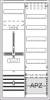 Striebel + John 2CPX054254R9999 Meter board, Field width: 2, Rows: 5, 1100 mm x 550 mm x 215 mm, Isolated (Class II), IP31