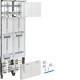 Hager ZK5L3Z Komplettfeld universZ 3ZP RES 3-Pkt. mit ZSK 1350x500mm 2-feld.