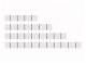 WAGO 757-001 labeling strips white