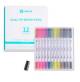 LOKLiK Europe SG-KZJPJ-0001-US-L-B2B LOKLiK Dual Tip Brush Pens - 12 Farben