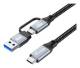 Equip 128433 Kabel USB-C3.2->C/A Gen2x2 PD100W St/St 3.00m schwarz