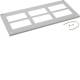 Hager FZ893D Verschlussplatte geöffnet für Schrank IP54 SKI 20x850x400 mm