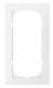 Merten MEG4025-3619 M-Pure-frame 2gang polar white o.Mittelsteg