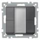 Merten 627614 627 614 2-gang plus, anthracite System M