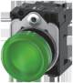 Siemens 3SU11536AA401AA0 3SU1153-6AA40-1AA0 Leuchtmelder 22 mm rund Metall grün Linse glatt AC 110 V