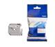 Brother MK222BZ Label Tape - 9 mm Width x 8 m Length - Thermal Transfer - White - Plastic