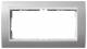Gira 1002326 Event Cover frame 2-gang without crossbar pure white shiny aluminum