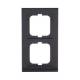 Busch Jaeger 2CKA001754A4410 1722-281 Abdeckrahmen 2fach Busch-axcent schwarz