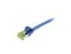 Synergy 21 S217937 Patchkabel RJ45, CAT6A 500 MHz, 1,5 m, blau, S-STP(S/FTP), slimline rund d=4,5 mm, TPE/LSZH(Superflex), AWG28, mit CAT7 Rohkabel, 