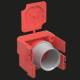 Kaiser 1261-84 concrete construction B² end unit transition sleeve for Ø32 mm pipes