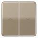 Jung CD595PGB Rocker switch for shutter push-button, CD 595 P GB gold-bronze