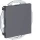 Hager GZBLIND9011 Mounting frame with central disc 55 Blind graphite black