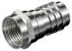 Goobay 11861 Crimp F-connector 7.0 mm - Crimp adapter made of zinc with nickel contacts