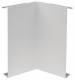 Hager BRS1202I7035 inner corner cover 120mm sheet steel light gray