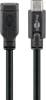 Goobay 45393 USB 3.0 SuperSpeed cable 1 m, black - USB-C™ plug > USB-C™ socket