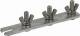 Dehn + Soehne 465801 DEHN 465,801 grounding busbar St / tZn, Erdungsleit. m. Screws M10x35