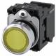 Siemens 3SU11520AB303BA0 push button illuminated 22mm round yellow button 1S AC/DC 24V