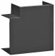 HAGER BR651005H9011 TEH flat angle schnittkas 68x100mm top part 80mm hfr graphite sw