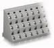 WAGO 737-706 three-tier terminal strip for circuit boards 0.08-2.5 mm² gray