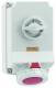 Bals 16604 Wandsteckdose TE abschaltbar 63A 4p 400V 6h IP67 rot ohne Absicherung