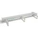 InLine® Patchfeld 16-fach, Keystone Leerblech mit 3 Bügeln, 48,3 cm ( 19 Zoll ), 1HE, grau