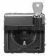 Merten MEG2316-7214 Socket outlet BRS, Klappd. + Schriftf. abs.versch. anthr.AQUA