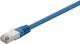 Goobay 73074 CAT 5e patch cable, F/UTP, blue - without latch protection, CCA
