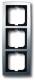 Busch Jaeger 2CKA001754A4106 BJ 1723-80 Rahmen 3-fach solo chrom matt