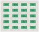 Siemens 5UH1084 labeling sheet with 20 adhesive labels in green SV