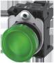 Siemens 3SU11566AA403AA0 3SU1156-6AA40-3AA0 Leuchtmelder 22 mm rund Metall grün Linse glatt AC 230 V