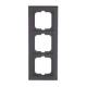 Busch Jaeger 2CKA001754A4411 1723-281 Abdeckrahmen 3fach Busch-axcent schwarz