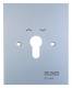 Jung 4.28WUG Metal cover with symbols, 4:28 WU G 125x100 mm