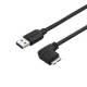 StarTech.com 0.5m 20in Slim Micro USB 3.0 Cable - M/M - USB 3.0 A to Right-Angle Micro USB
