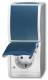 Busch Jaeger 2CKA001684A0316 Busch-Jaeger combination 20/06/2601 PE-53, AP / WD switch / socket IP44 ocean