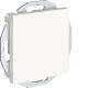 Hager GZBLIND9016 Mounting frame with central disc 55 Blind traffic white