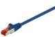 Goobay 95576 CAT 6 Patchkabel, S/FTP (PiMF), blau, 1,5 m, Kupferleiter (CU), halogenfreier Kabelmantel (LSZH)