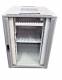 ALLNET 48,3 cm ( 19 inch ) cabinet, 22U, W800/D1200mm, glass door, light gray, SNB series