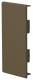 Hager M55738014 end plate BR70130, brown M5573 8014