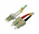 Fiber optic 2-fiber patch kit. 0.5mtr.LC-SC, 50/125um,OM3, AD=2mm, Synergy 21