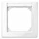 Merten 470125 frames with labeling bracket, active white glossy 1-way