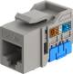 Goobay Keystone-Modul RJ45 CAT 6A, UTP, Slim & Short – 16,5 mm breit, 29 mm tief, Schneidklemme für werkzeugfreie LSA-Montage