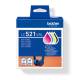 Tinte Brother LC521VAL Value Pack
