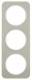 Berker 10132114 frame 3-fold R.1 stainless steel/polar white