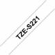 BROTHER TZE-S221 Schriftbandkassette 9mm weiß/schwarz Pro-Band