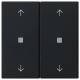 GIRA 5386005 rocker 2f arrows control system 55 black m