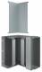 Hager FWKP1002504VERZ internal corner FWK-Plus 100x250 mm galvanized