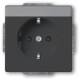 Busch Jaeger 2CKA002013A5427 BJ 20 EUCNB-81 SCHUKO Steckdosen Einsatz anthrazit future linear